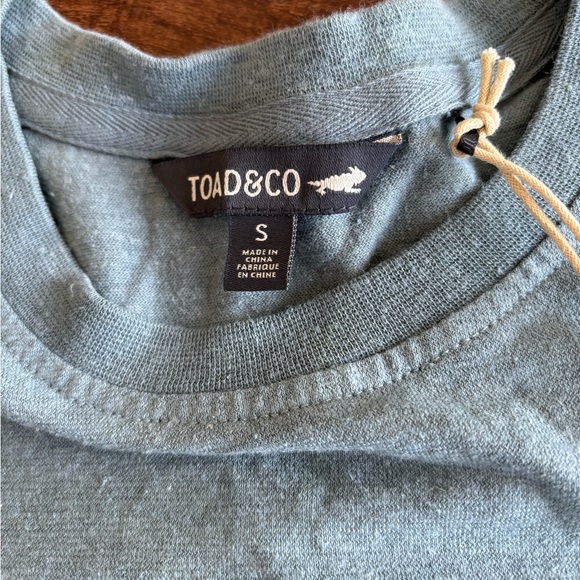 NWT | Toad & Co Hemp Daily Short Sleeve Tee | Easy Does It - Picture 4 of 8